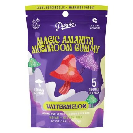 PURPLE MUSHROOM ENHANCED MICRODOSE GUMMIES | STRAWBERRY