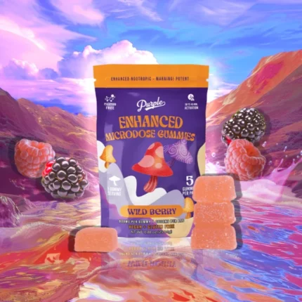 PURPLE MUSHROOM ENHANCED MICRODOSE GUMMIES | WILDBERRY